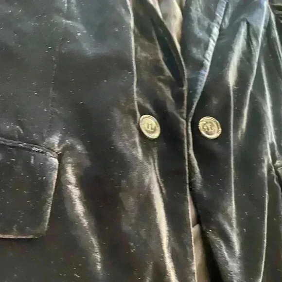 Lane Bryant women’s Velvet Black Blazer Pockets Relax Fit 22 - Picture 7 of 13